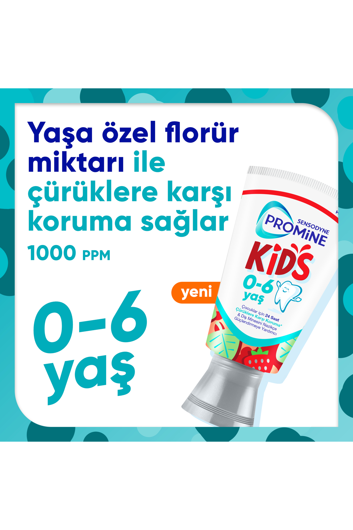 Sensodyne Promine 0-6 Yaş Çocuk Diş Macunu 50ml - Çilek Aromalı -2 Adet fotoğrafı 5 (önizleme)