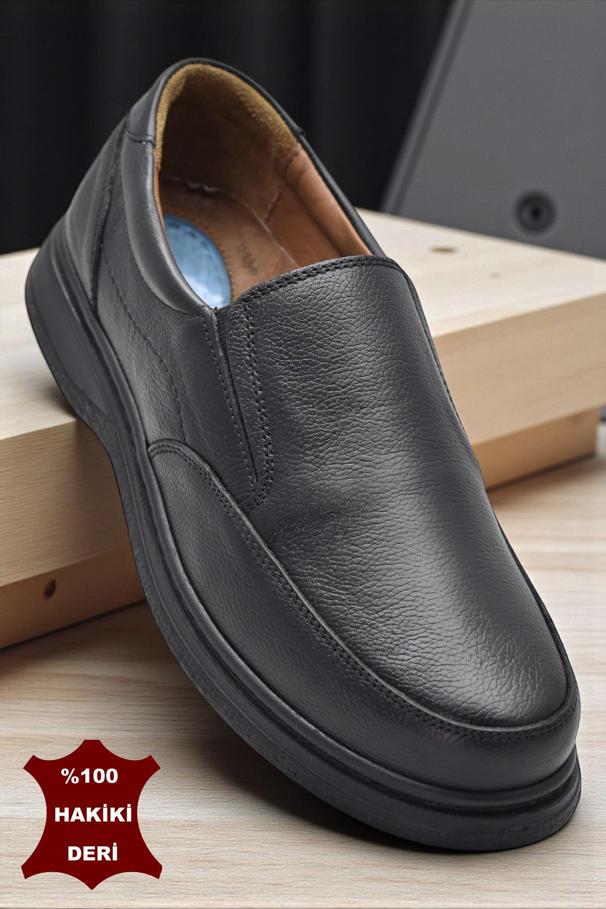 ISPARTALILAR  TAB430 Ortopedik Taban Hakiki Deri Erkek Ayakkabı Mevsimlik Baba Ayakkabısı