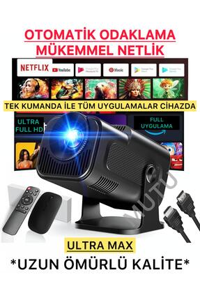 MUTU HY320 MİNİ ULTRA MAX Güncel Versiyon Taşınabilir Projeksiyon Wifi BT And...