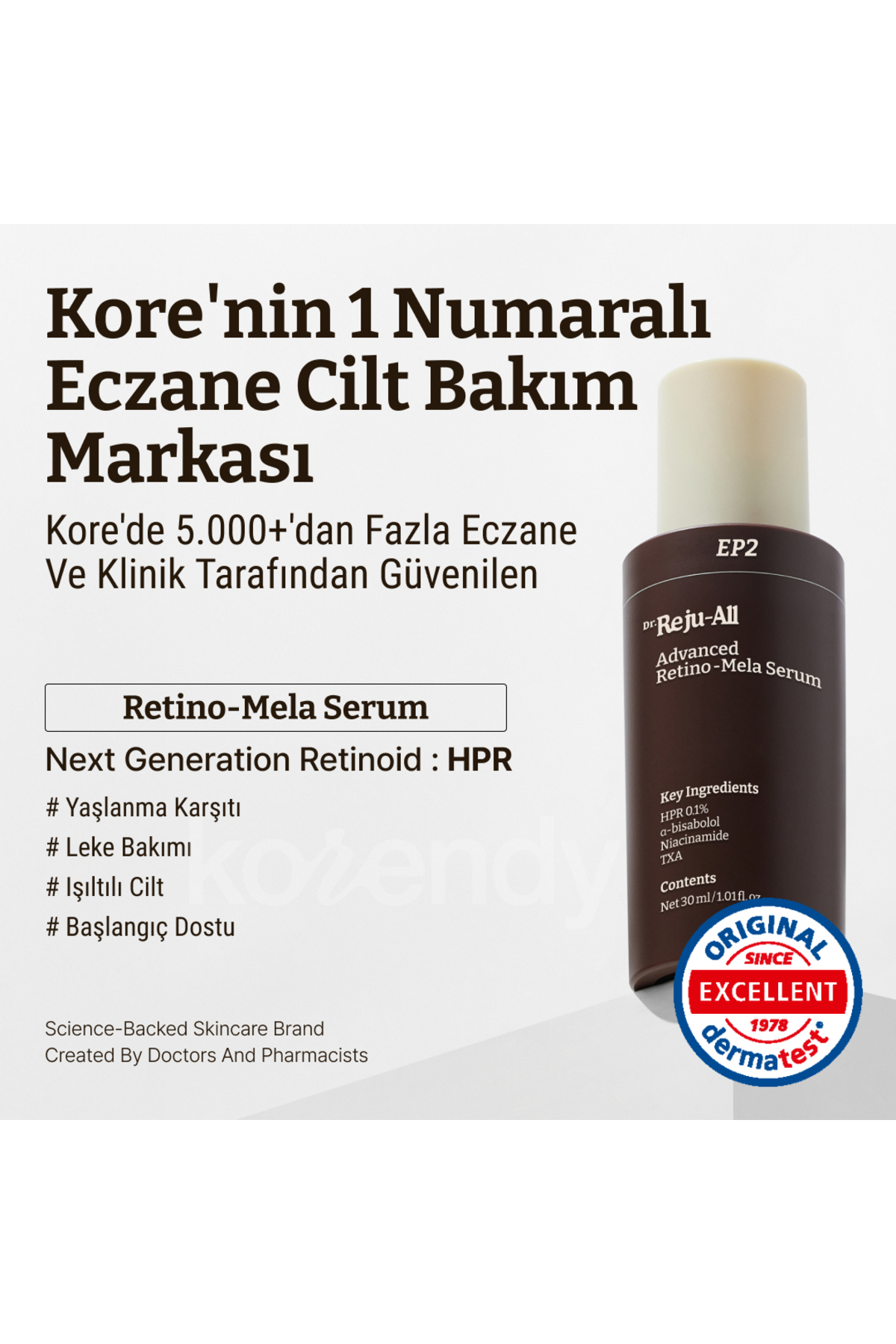 Advanced Retino-Mela Serum (İnce Çizgi Pürüz Önleyici Yeni Nesil Retinoidli Serum) 30ml — KRNDY1940 — تصویر 4 از 8