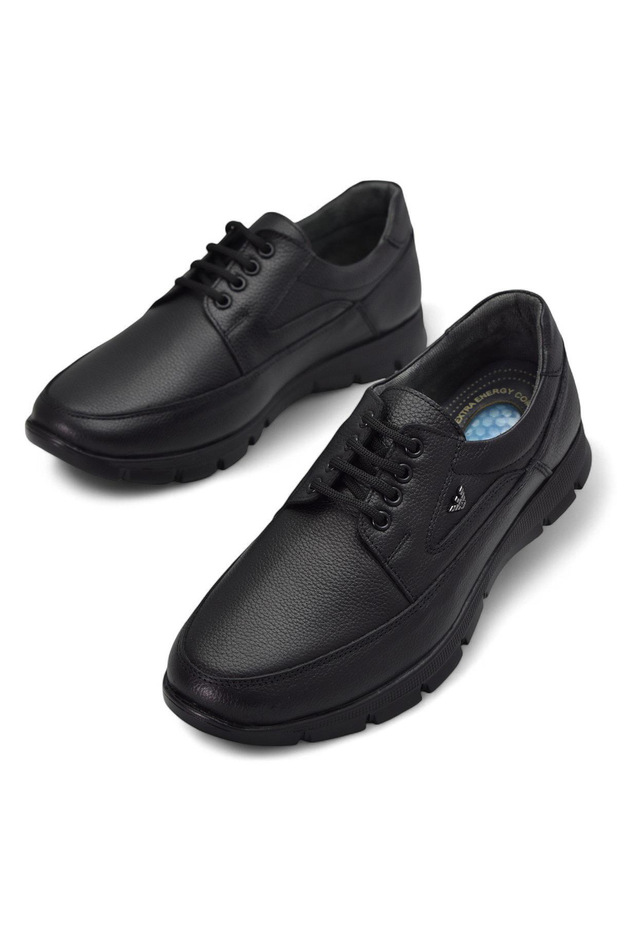 ISPARTALILAR  301 Ortopedik Topuk Masajlı Hakiki Deri Erkek Ayakkabı Kışlık Erkek Deri Ayakkabı - Görsel 6
