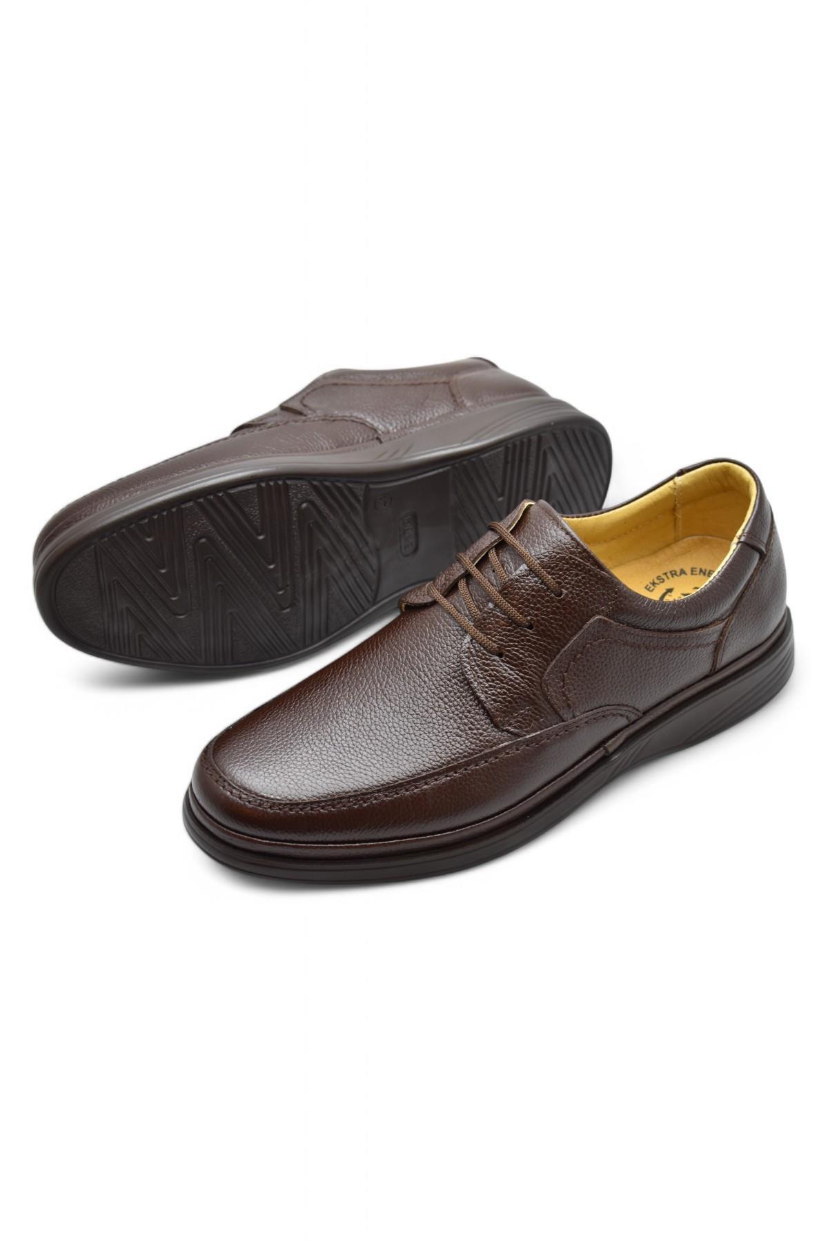 ISPARTALILAR  TAB8050 Ortopedik Taban Hakiki Deri Erkek Ayakkabı Mevsimlik Baba Ayakkabısı - Görsel 3