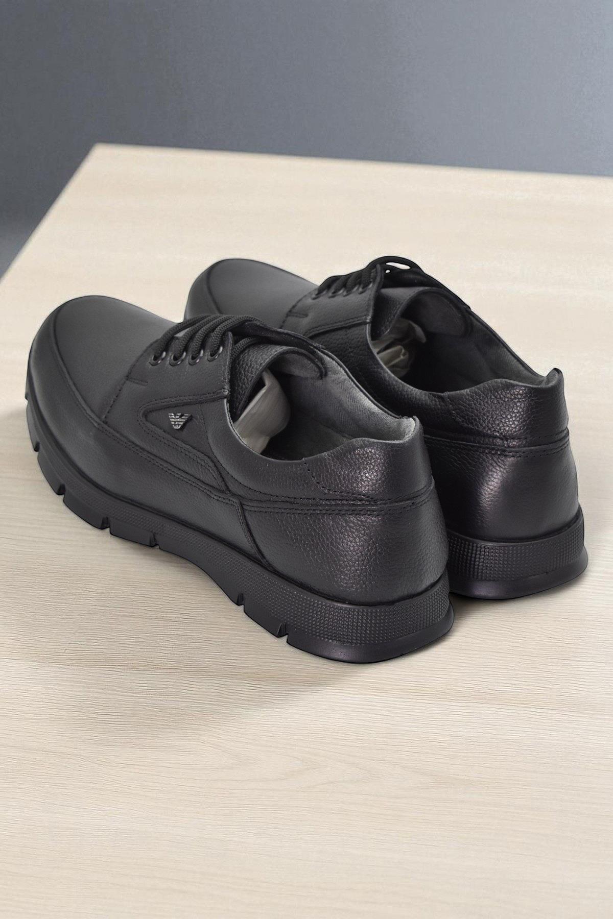 ISPARTALILAR  301 Ortopedik Topuk Masajlı Hakiki Deri Erkek Ayakkabı Kışlık Erkek Deri Ayakkabı - Görsel 5