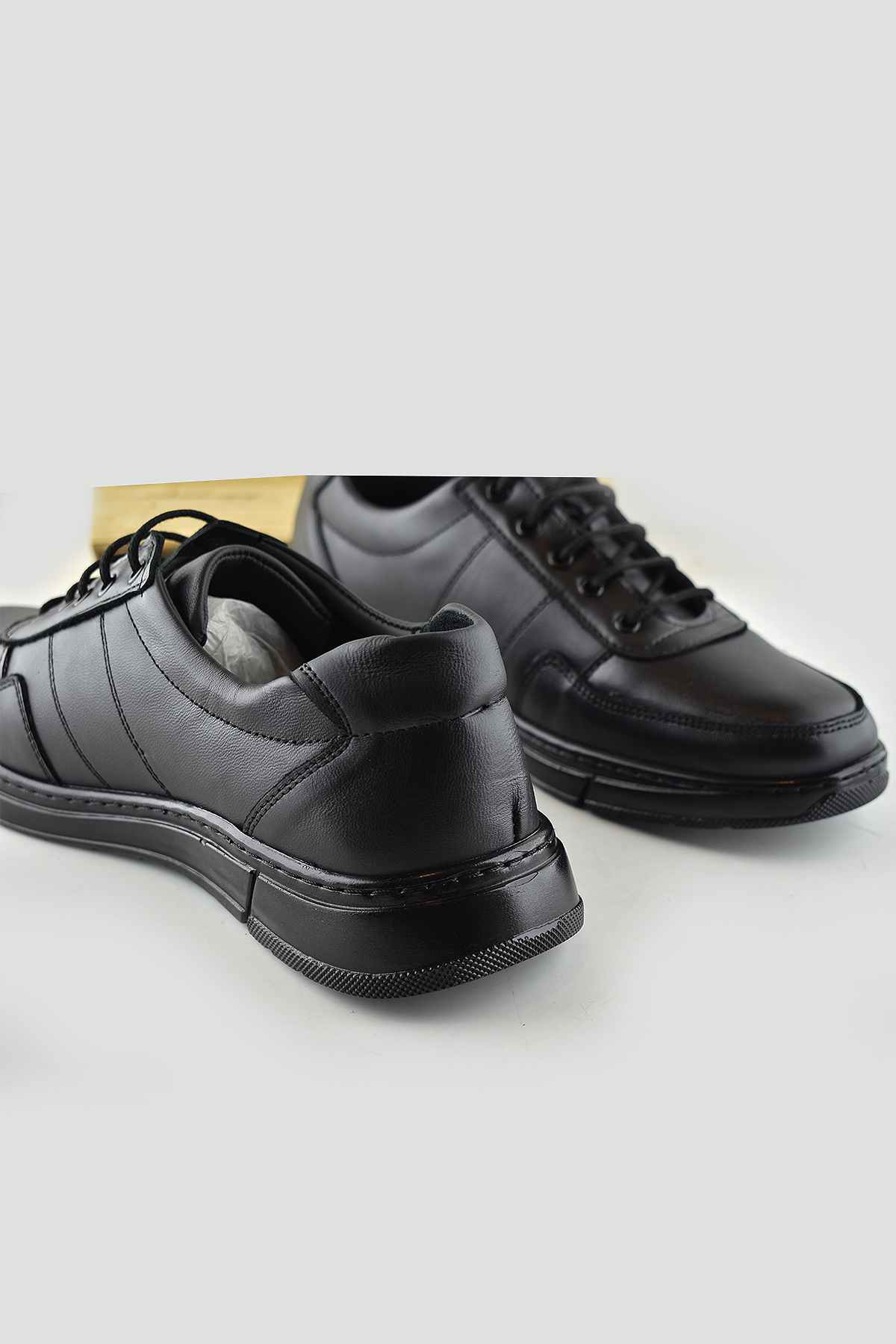 ISPARTALILAR  TAB502 Ortopedik Topuk Masajlı Hakiki Deri Kışlık Erkek Ayakkabı Bağcıklı - Görsel 4