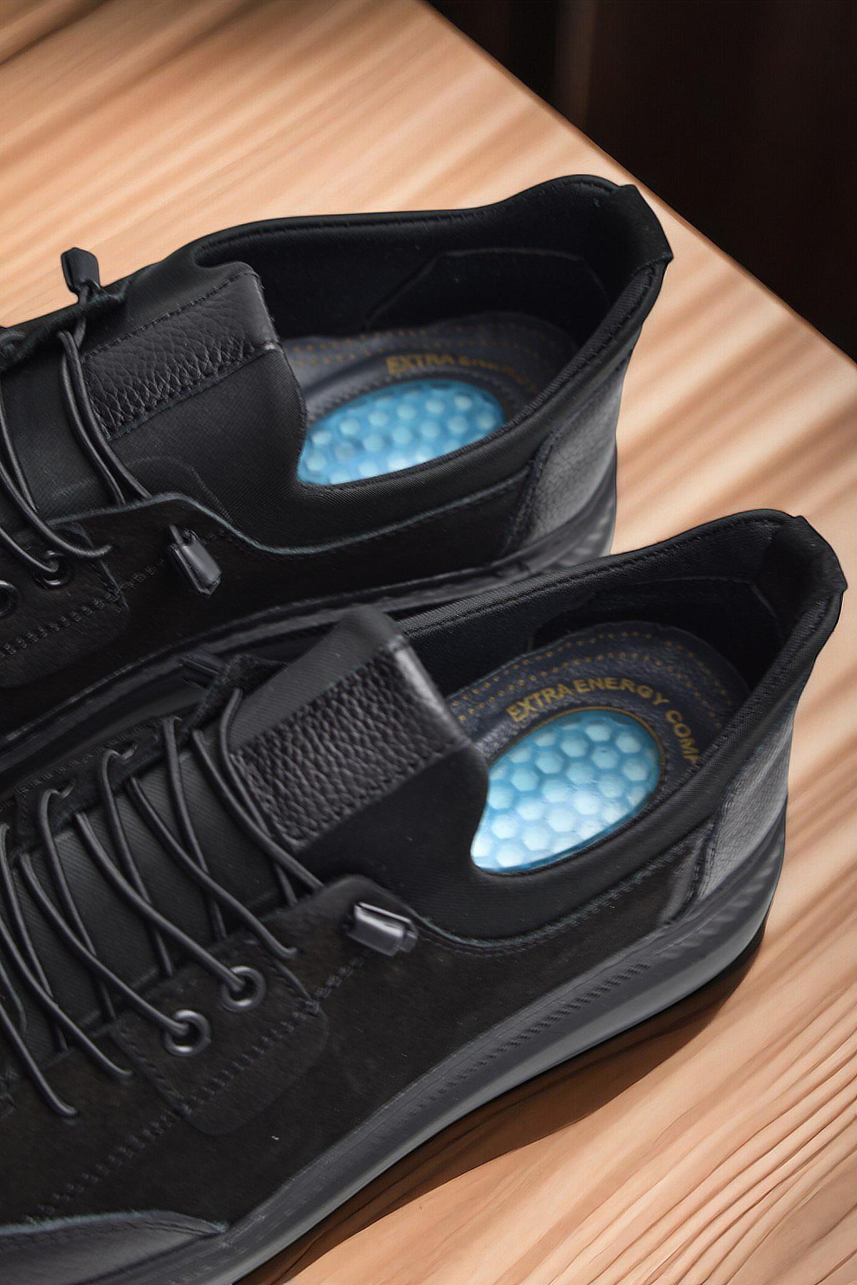 ISPARTALILAR  TAB550 Topuk Jelli Ortopedik Taban Hakiki Deri Erkek Ayakkabı Casual Günlük Erkek Ayakkabı POLİ Hafi - Görsel 3