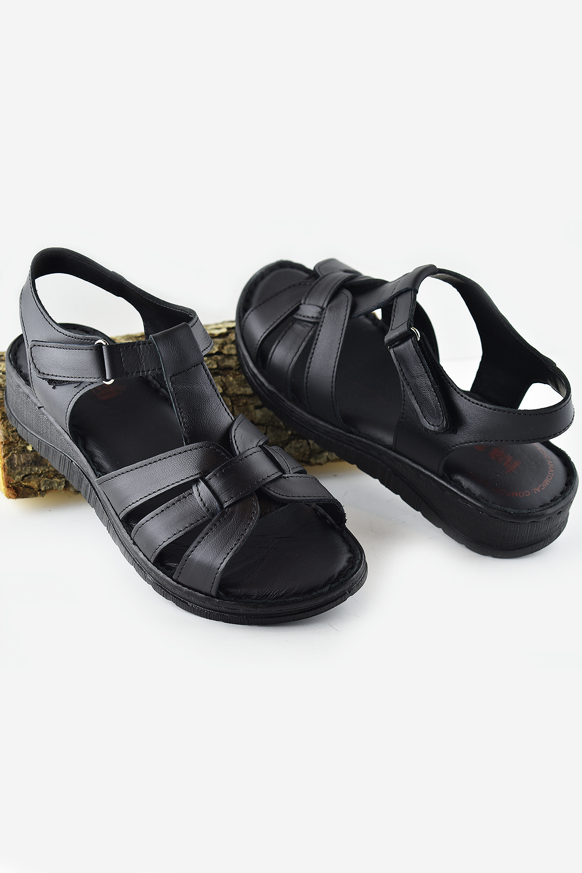 ISPARTALILAR  8150 TAM ORTOPEDİK Hakiki Deri Kadın Sandalet Deri Sandalet İvazn - Görsel 2