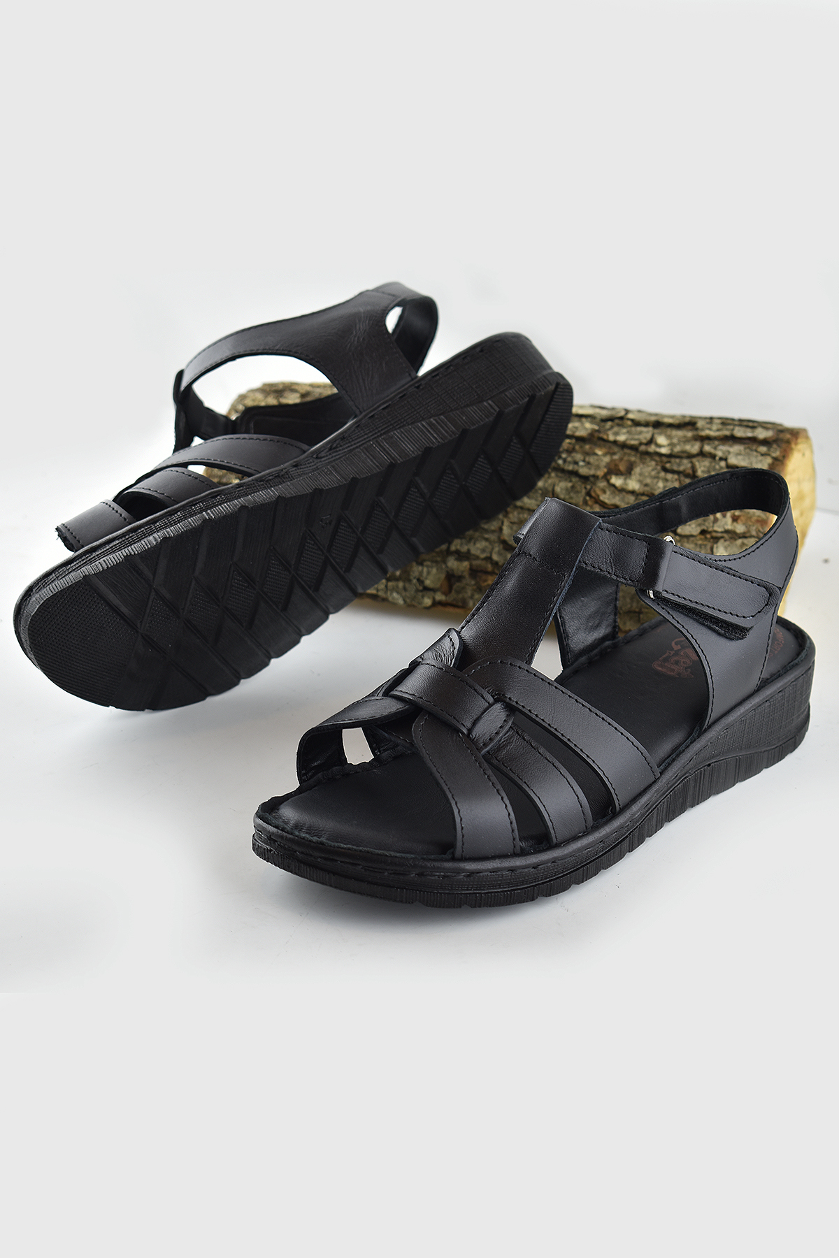 ISPARTALILAR  8150 TAM ORTOPEDİK Hakiki Deri Kadın Sandalet Deri Sandalet İvazn - Görsel 3