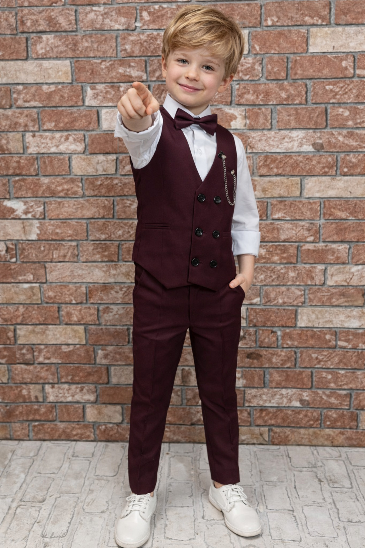 HAYTA Çocuk Yelek Takim Gömlekli Set 0-1yaş -14yaş fotoğrafı 2 (önizleme)