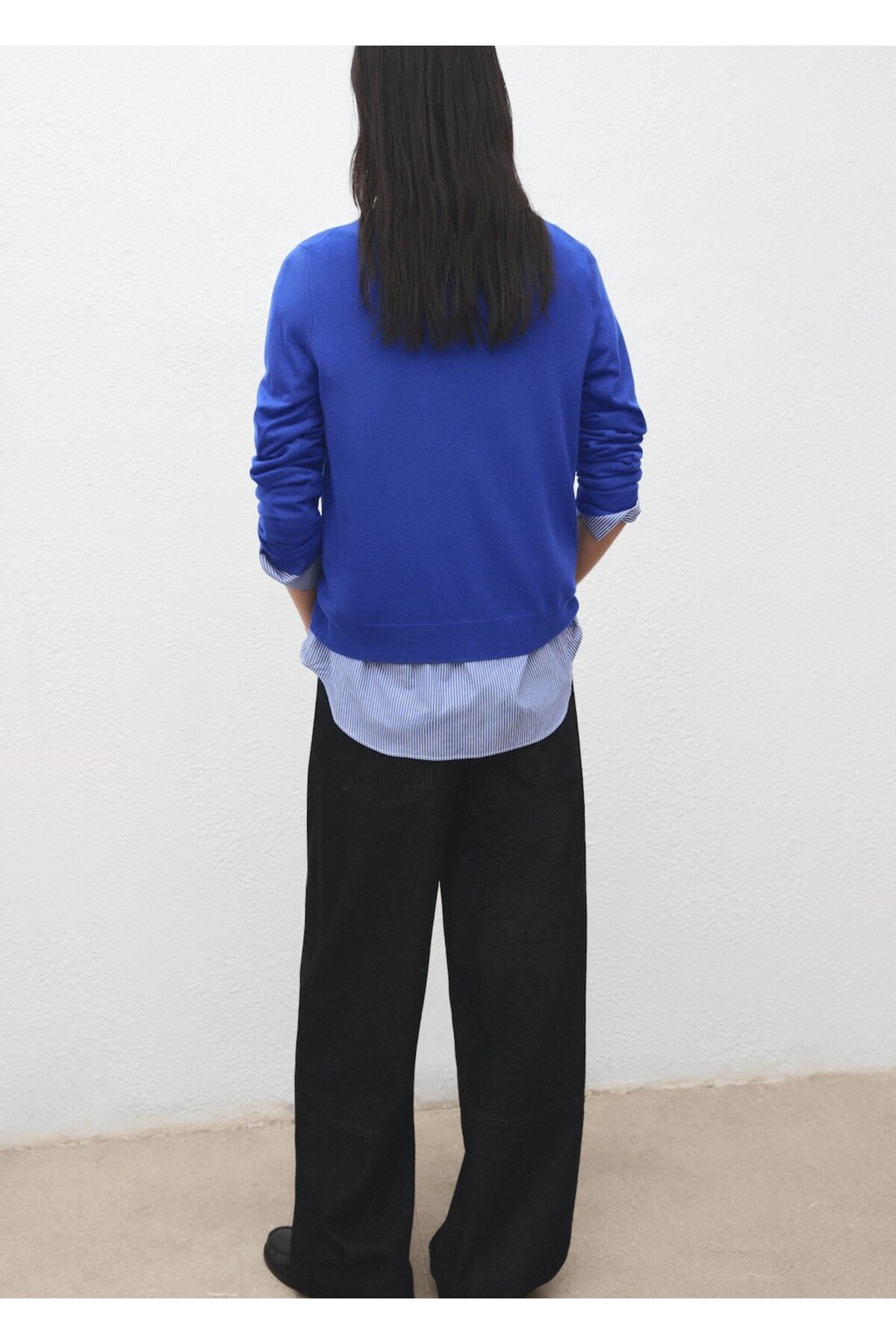 MANGO  İnce triko yuvarlak yaka kazak - Görsel 4