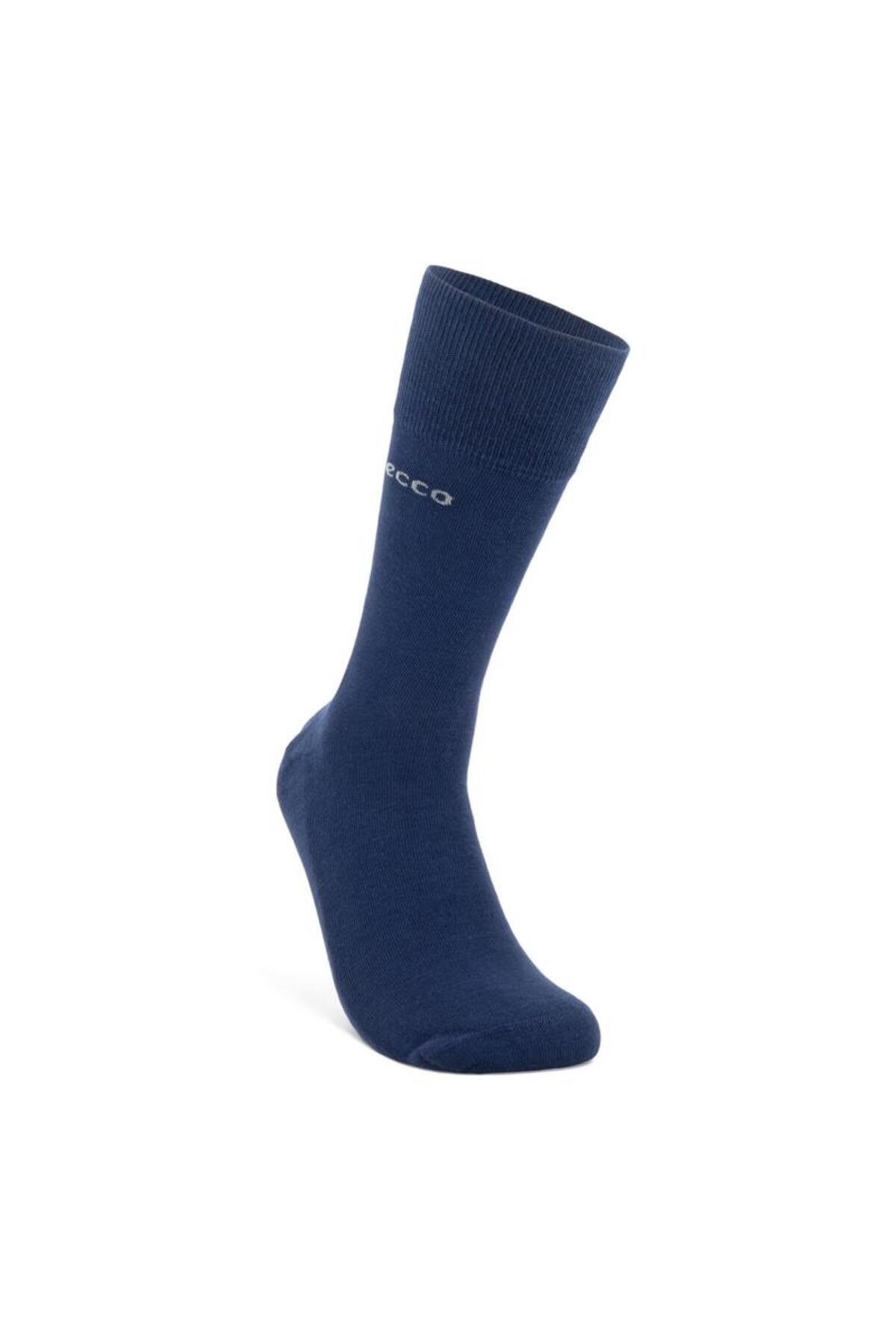 اکو جوراب‌های کلاسیک لانگ‌لایف مدل میان‌برش سرمه‌ای