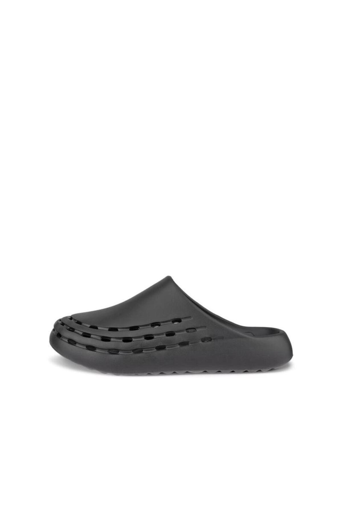 Ecco Cozmo Slide Erkek Siyah Tekstil Terlik