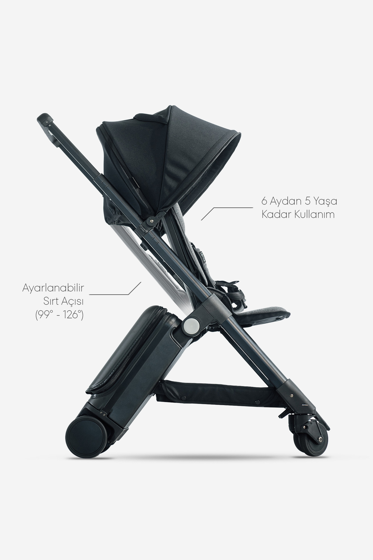 Ternx Carry On Valiz ve Bebek Arabası fotoğrafı 3 (önizleme)