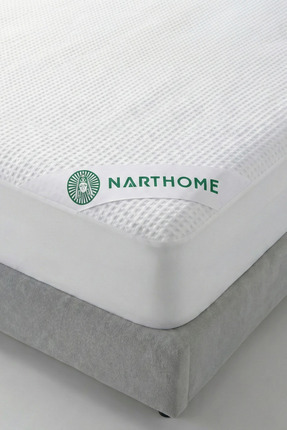 Nart Home Premium 3D Bambu Tasarım Sıvı Geçirmez Fitted Alez - Ultra Sessiz Y...