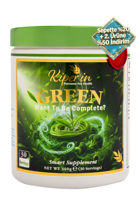 Kiperin Green | Detoks | Spirulina, Yeşil Çay, Brokoli Ekstresi, Prebiyotik (...