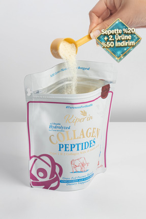 Kiperin %100 Saf ve Doğal Yüksek Biyoaktif Çift Hidrolize Kolajen Peptitler i...