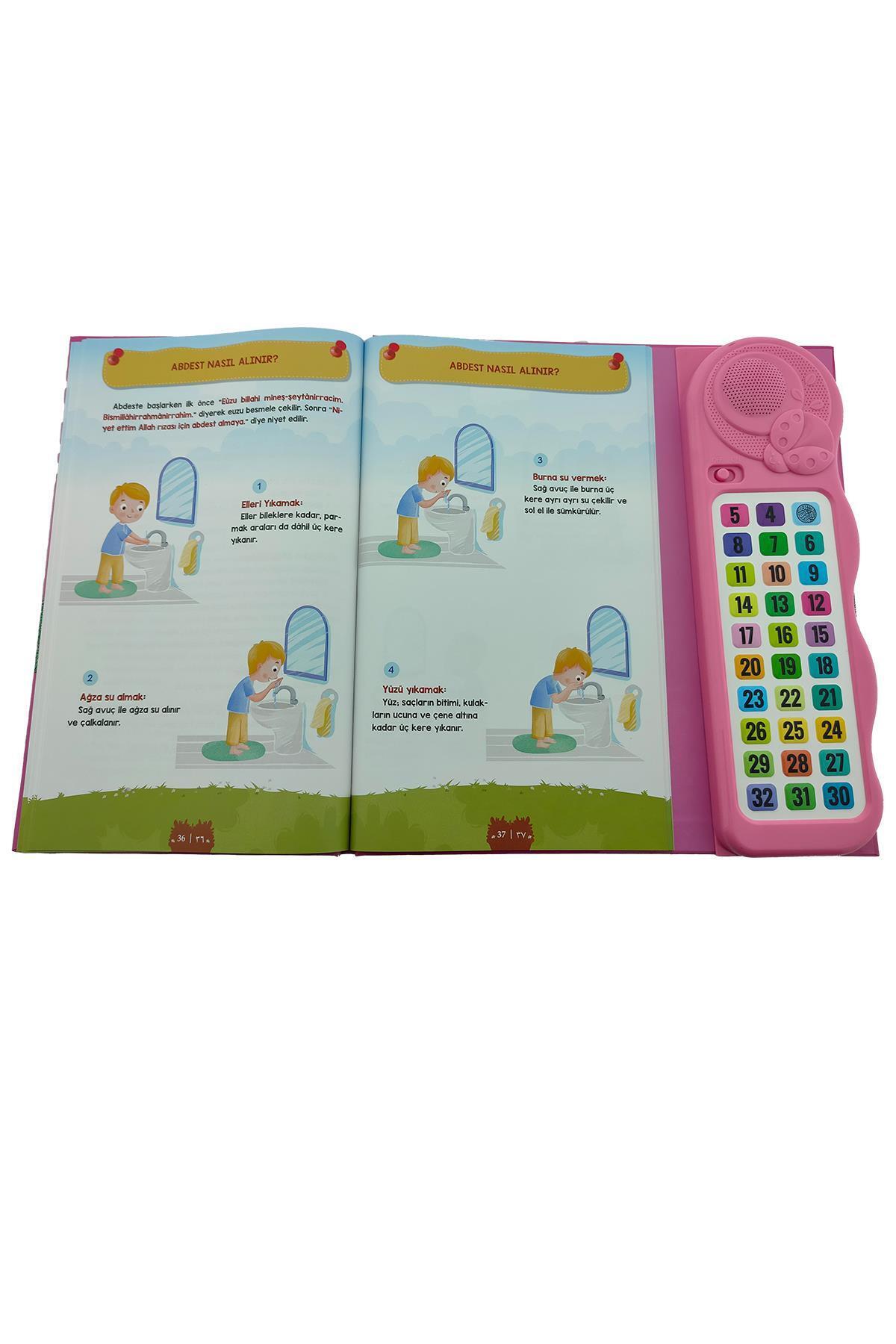 Bayramdan Kendi Kendime 10 Saat’de Kuran Öğreniyorum Sesli Cihazlı Kitap Pembe fotoğrafı 5 (önizleme)