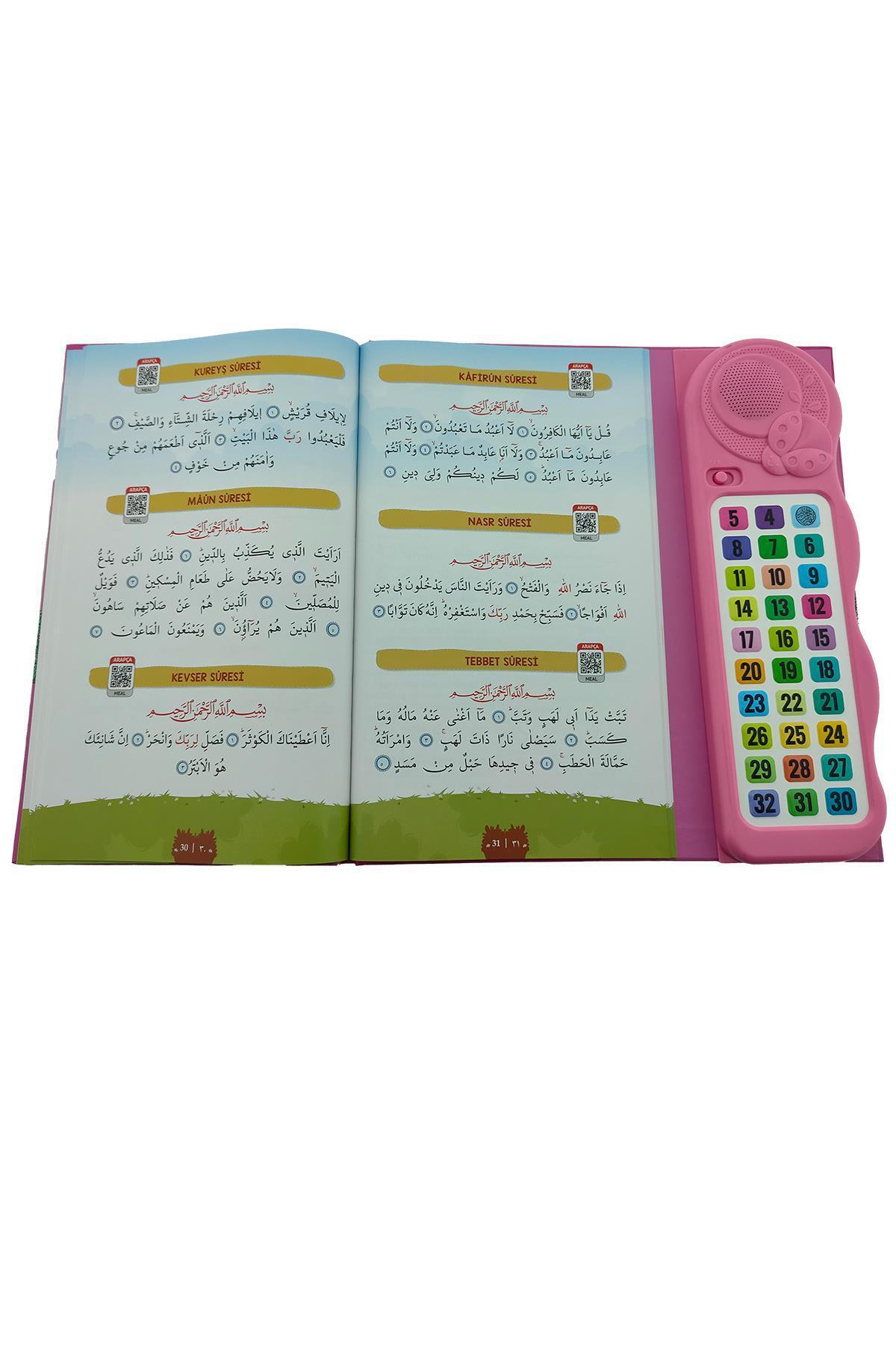 Bayramdan Kendi Kendime 10 Saat’de Kuran Öğreniyorum Sesli Cihazlı Kitap Pembe fotoğrafı 4 (önizleme)