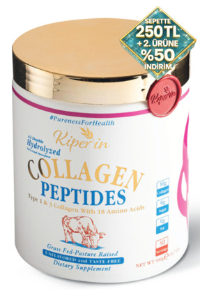 Kiperin %100 Saf Ve Doğal Yüksek Biyoaktif Çift Hidrolize Kolajen Peptitler i...