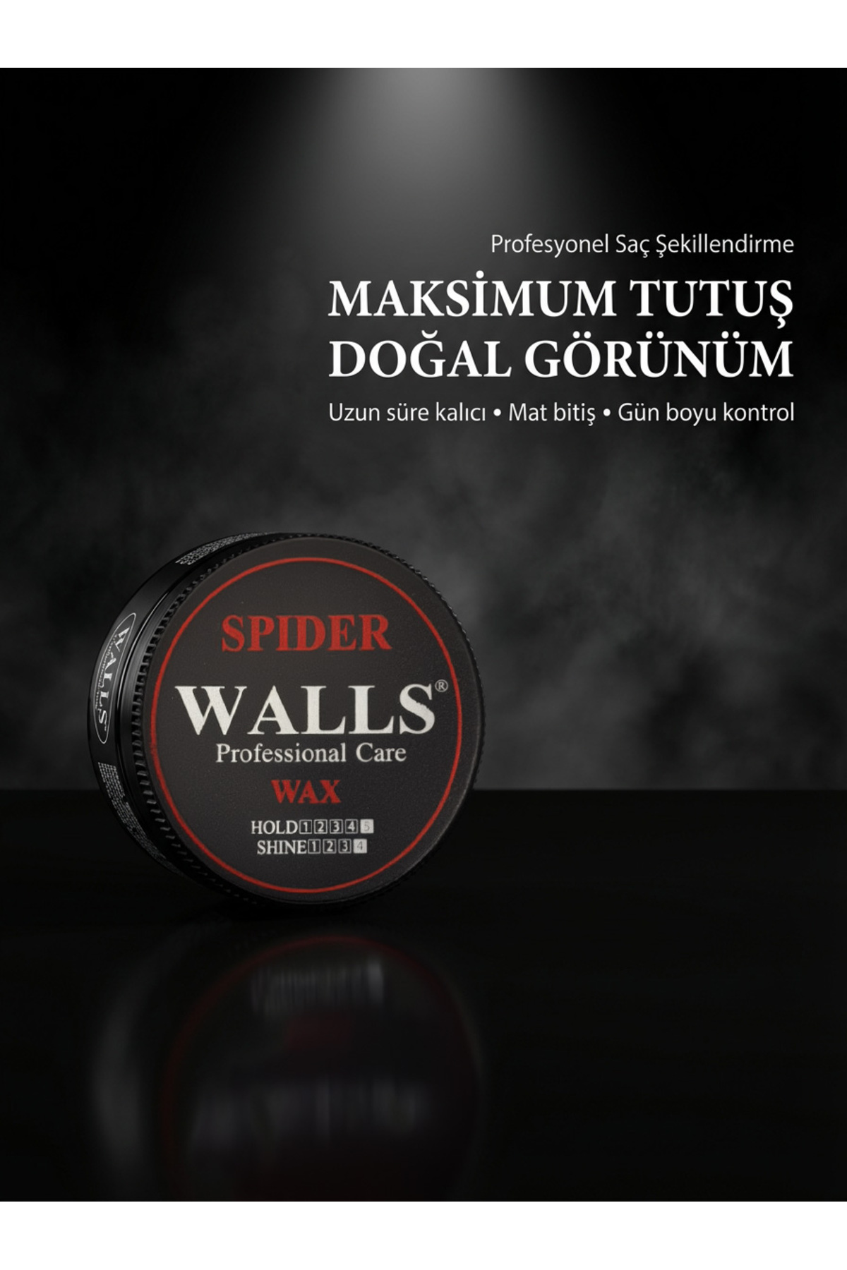 Spider Efektli Tüm Saç Tipleri İçin Saç Şekillendirici Wax Maksimum Sertlik Parlak Görünüm 150 ml — Spiderwaks50