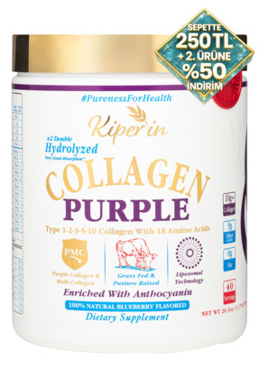 Kiperin %100 Saf ve Doğal Mor & Çoklu Kolajen Peptitleri içeren Lipozomal Tek...