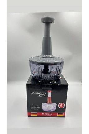 Solingen El Rondosu 3 Bıçaklı Paslanmaz Çelik Bıçaklı Basmalı El Rondosu Bas ...