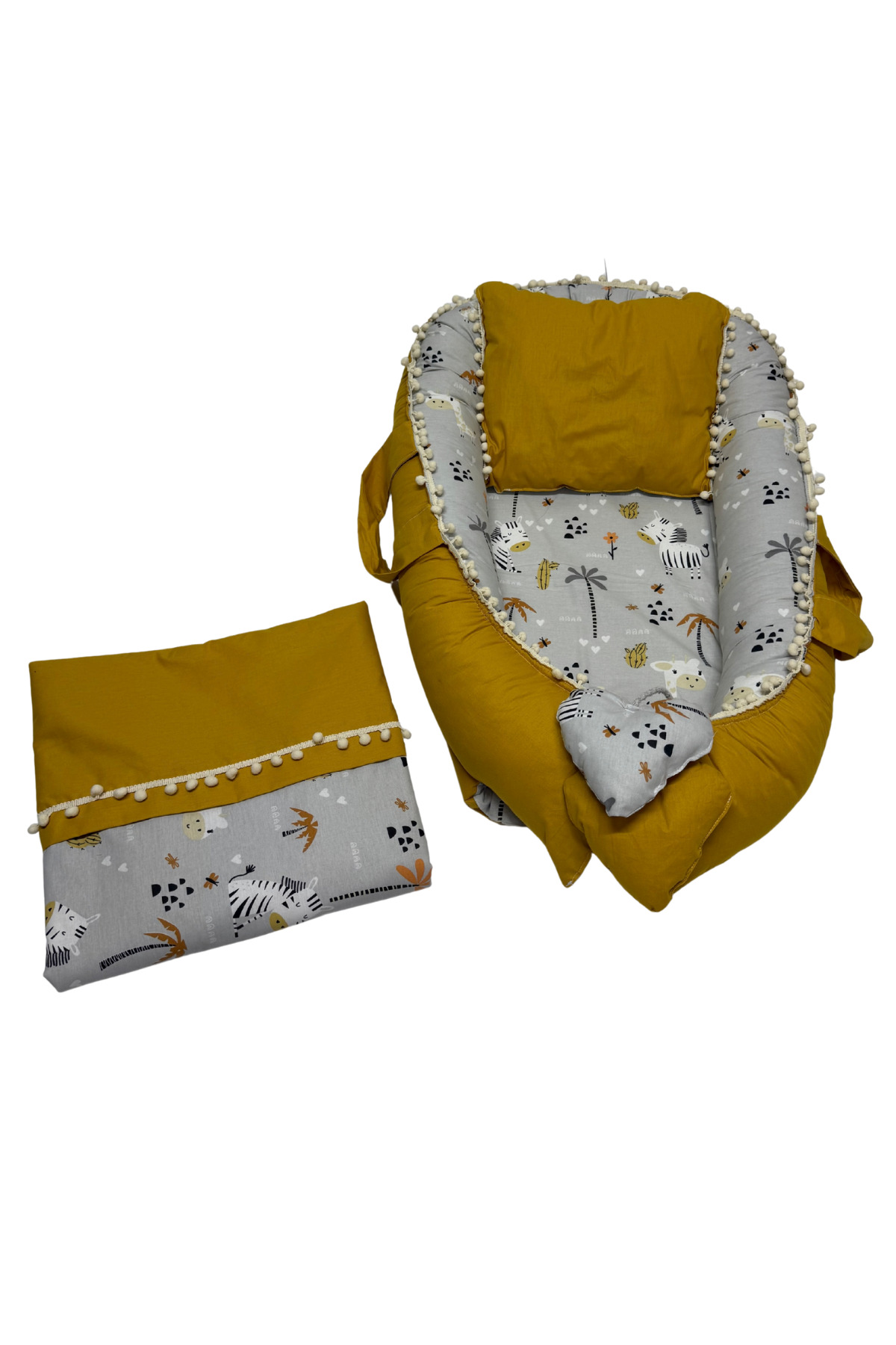 Happy Baby Dikiş Atölyesi 10’lu Babynest Puset Örtüsü Alt Açma Emzirme Yastığı Emzirme Önlüğü Ana Kucağı fotoğrafı 3 (önizleme)