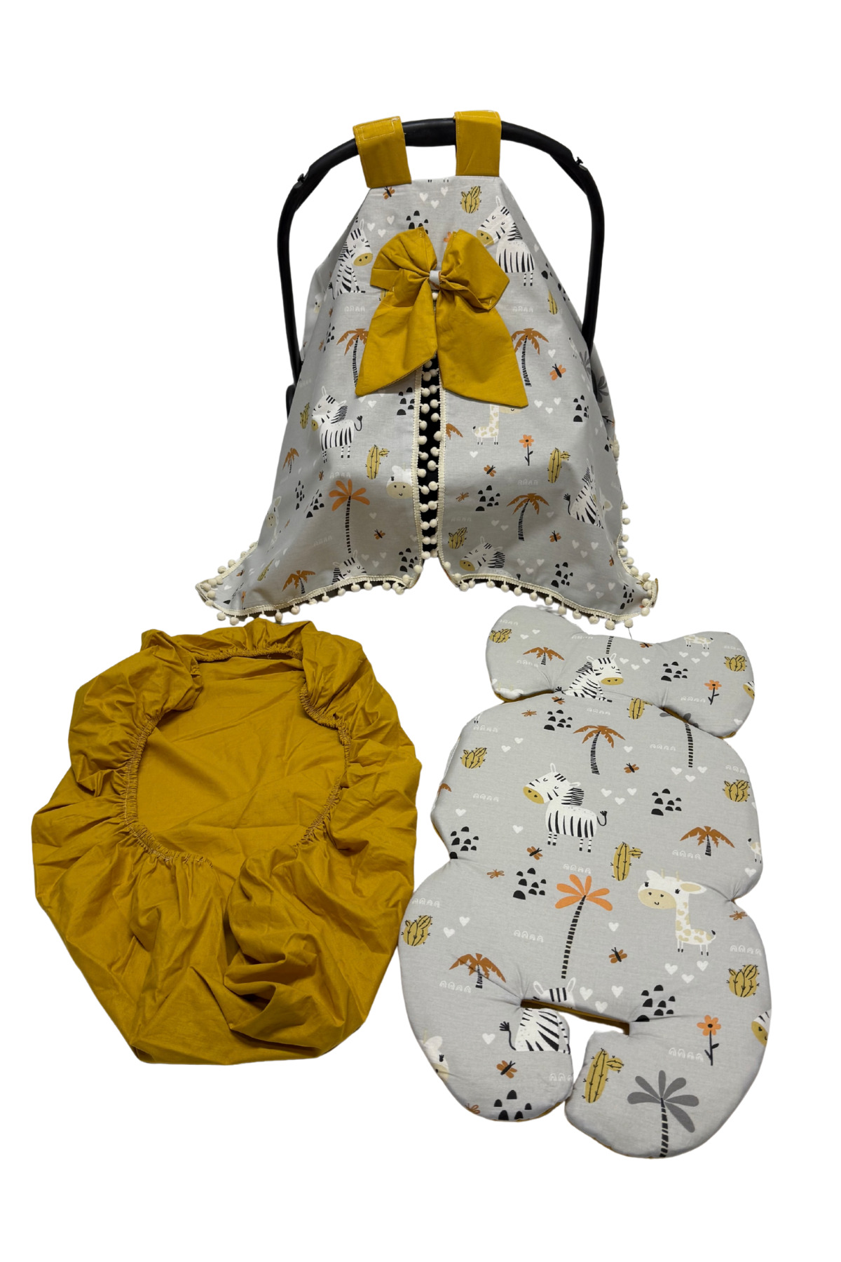 Happy Baby Dikiş Atölyesi 10’lu Babynest Puset Örtüsü Alt Açma Emzirme Yastığı Emzirme Önlüğü Ana Kucağı fotoğrafı 6 (önizleme)