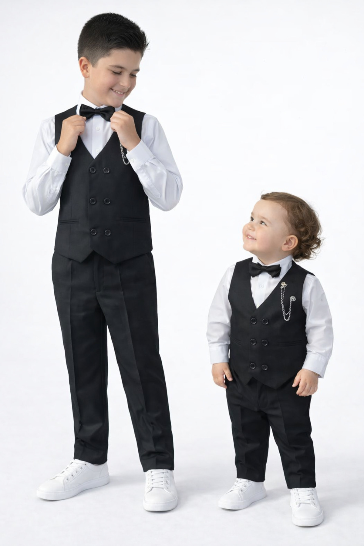 HAYTA Çocuk Yelek Takim Gömlekli Set 0-1yaş - 14yaş Siyah fotoğrafı 4 (önizleme)