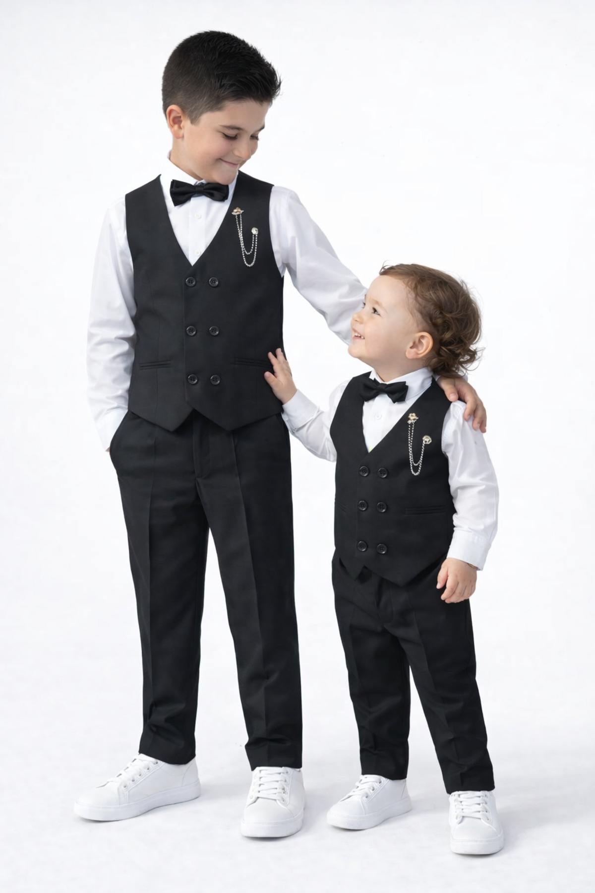 HAYTA Çocuk Yelek Takim Gömlekli Set 0-1yaş - 14yaş Siyah fotoğrafı 6 (önizleme)