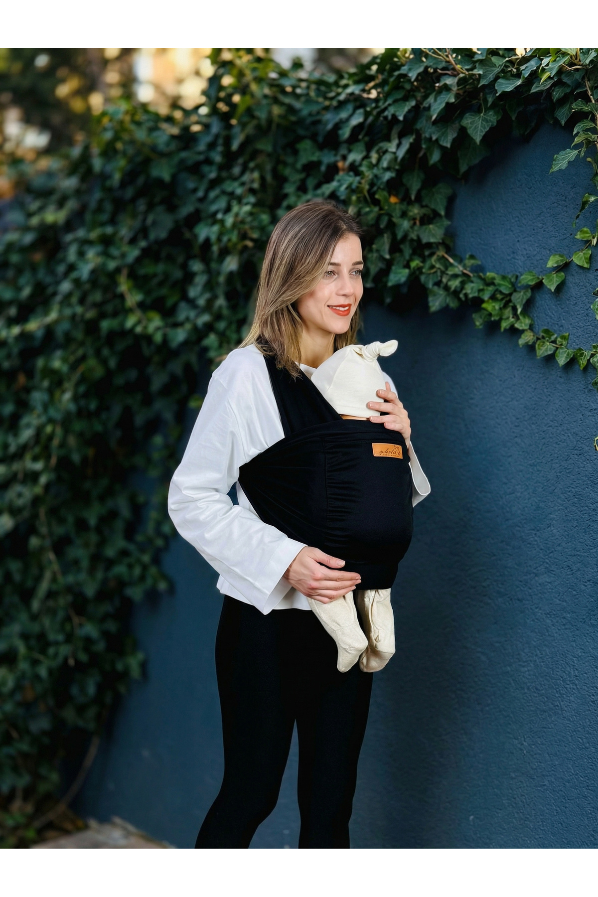 kubbe Yeni Nesil Ergonomik Bebek Taşıma Şalı - Ön Cepli Taşıma Torbalı Esnek Sling - İnce Ve Hafif fotoğrafı 4 (önizleme)