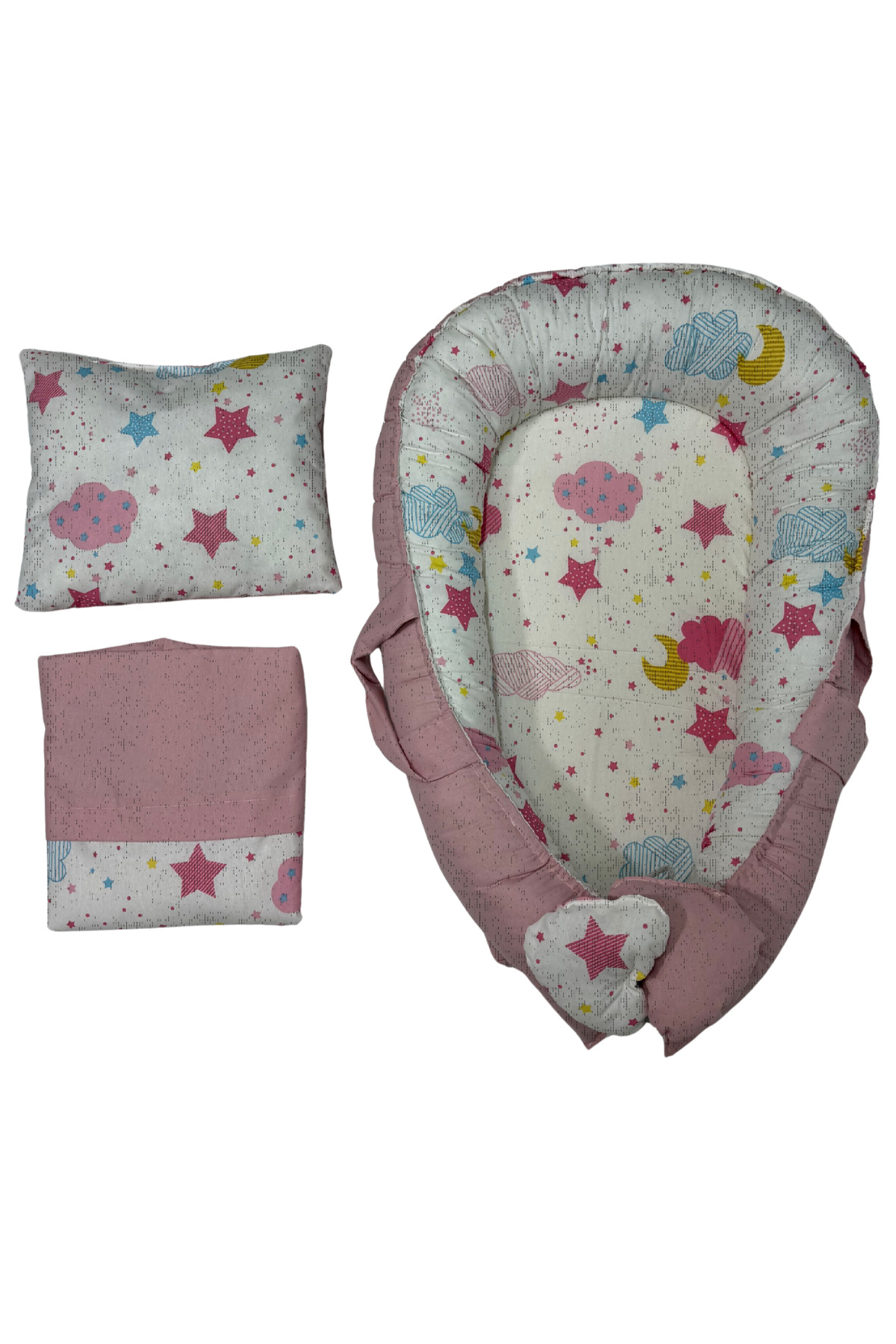 Happy Baby Dikiş Atölyesi 10’lu Babynest Puset Örtüsü Alt Açma Emzirme Yastığı Emzirme Önlüğü Ana Kucağı fotoğrafı 4 (önizleme)