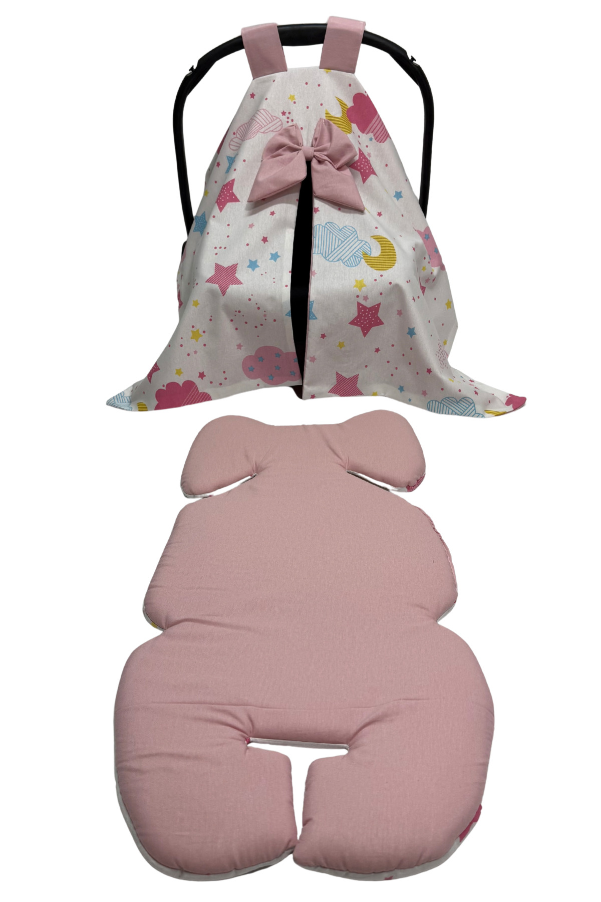 Happy Baby Dikiş Atölyesi 10’lu Babynest Puset Örtüsü Alt Açma Emzirme Yastığı Emzirme Önlüğü Ana Kucağı fotoğrafı 6 (önizleme)