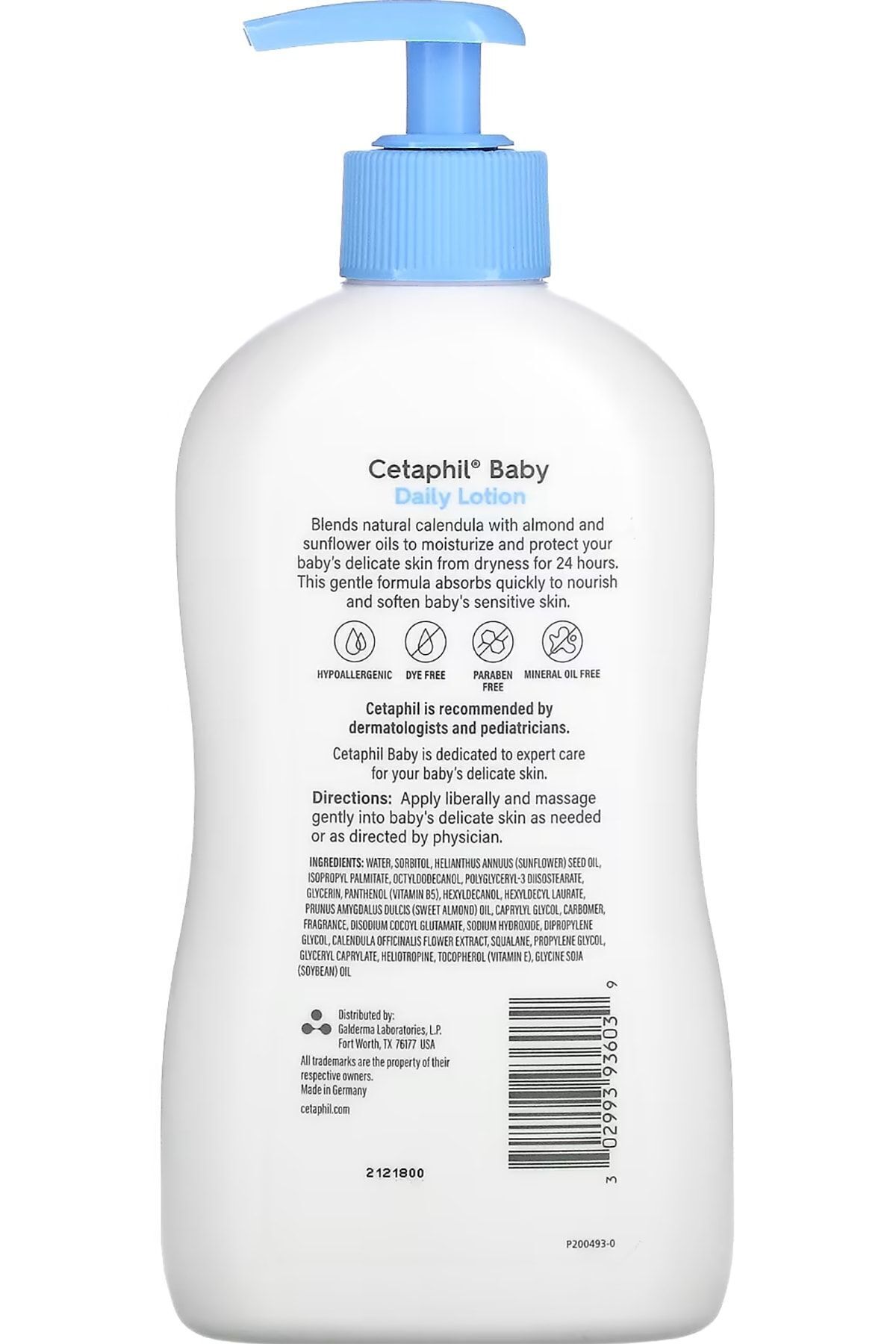 Cetaphil Baby Yüz Ve Vücut Için Günlük Losyon 399ml fotoğrafı 2 (önizleme)