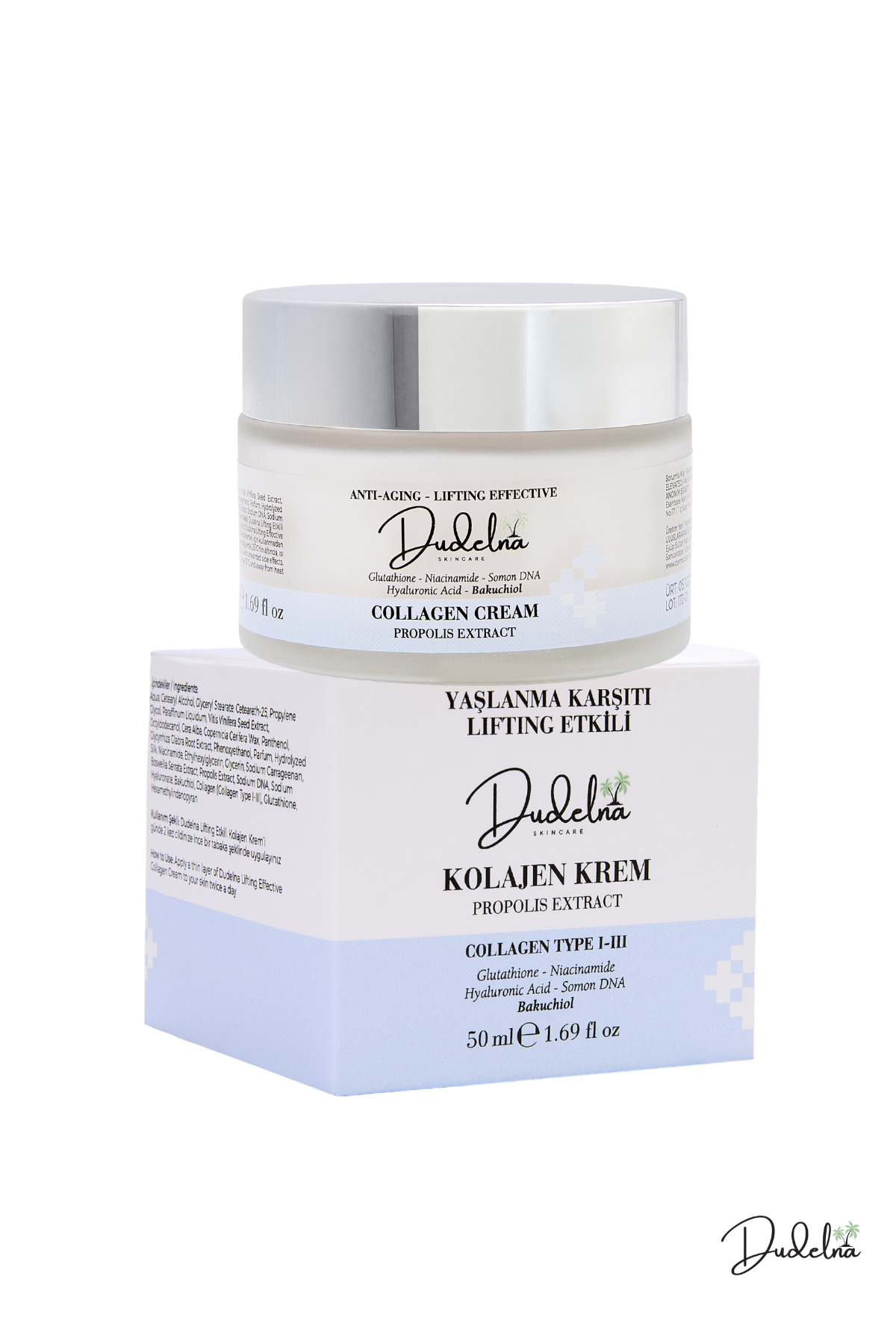Yaşlanma ve Kırışıklık Karşıtı Yüz Kremi | Kolajen-Niacinamide-Propolis-Bakuchiol-Somon DNA — dudelna002 — تصویر 9 از 9