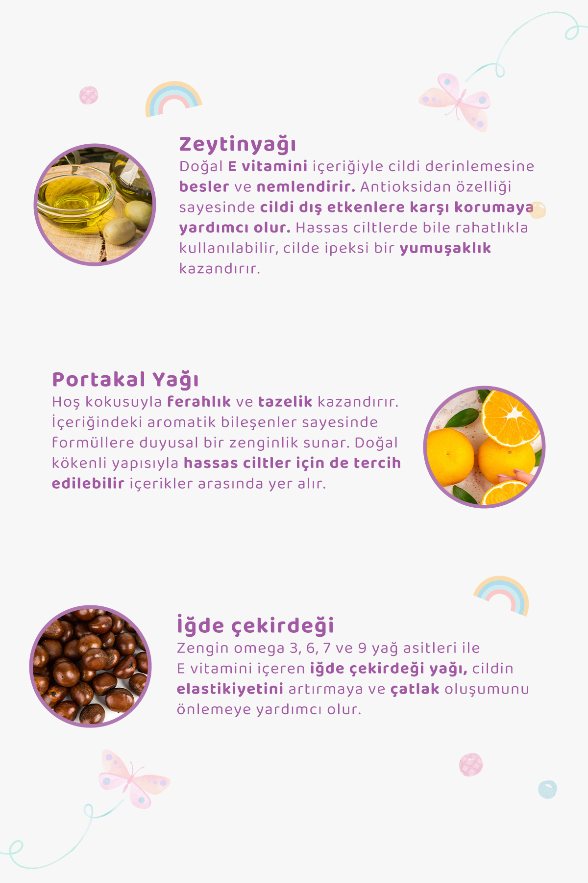 Baby İcon %100 Doğal Organik Vegan Çatlak Karşıtı & Nemlendirici Cilt Bakım Yağı 100 ML fotoğrafı 6 (önizleme)