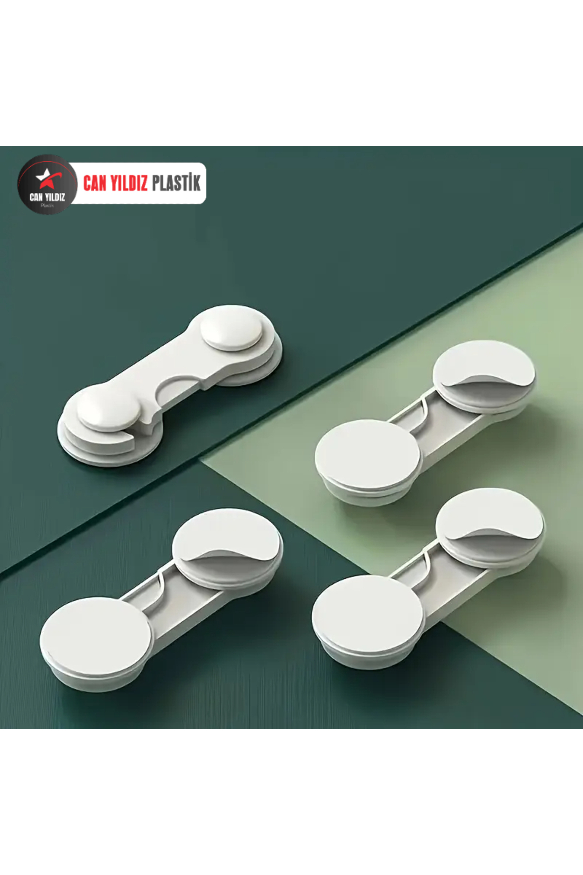CAN YILDIZ PLASTİK Mandallı Dolap Ve Çekmece Çok Amaçlı Çocuk Bebek Güvenlik Kilit Emniyet fotoğrafı 2 (önizleme)