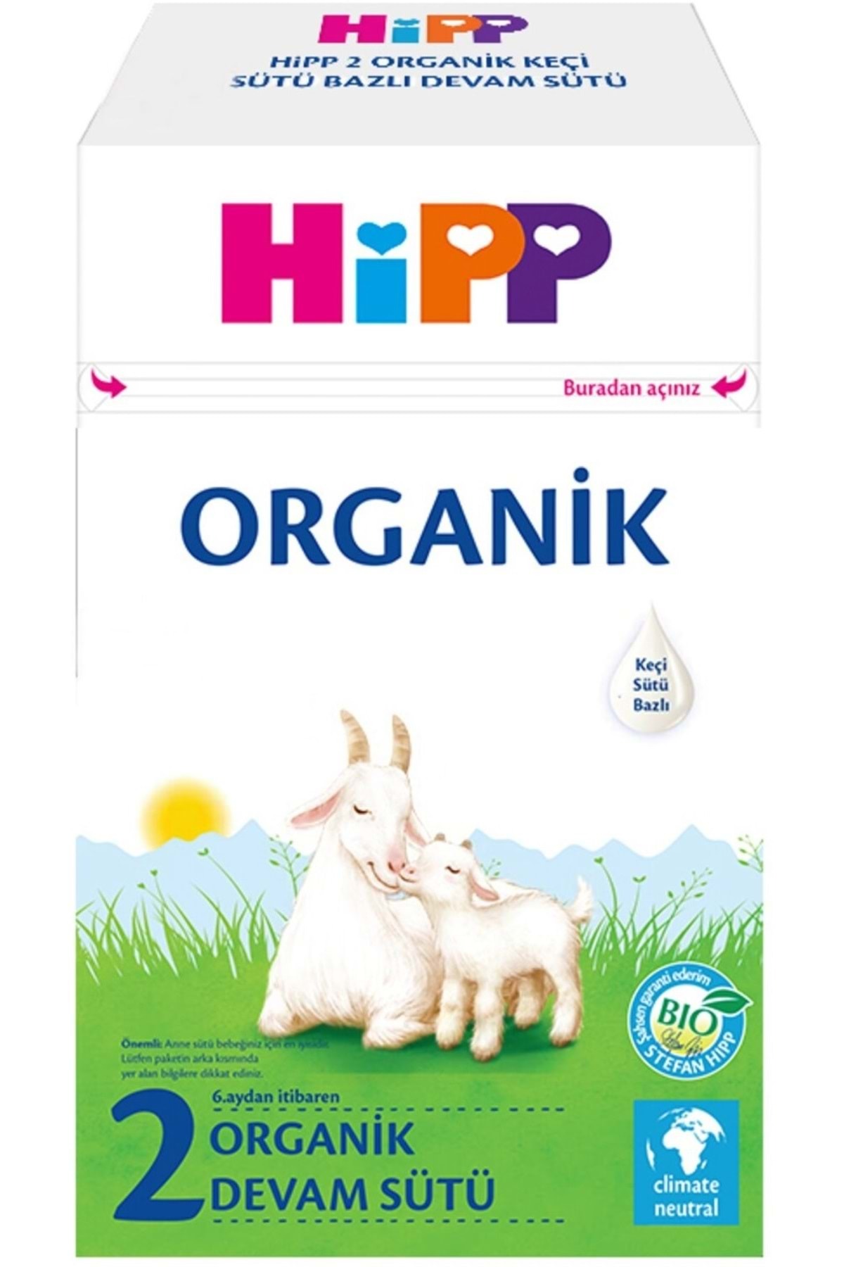 Hipp Organik Keçi Sütü Bazlı Devam Sütü 400GR No:2 (6.Aydan İtibaren) (5 Li Set) fotoğrafı 2 (önizleme)