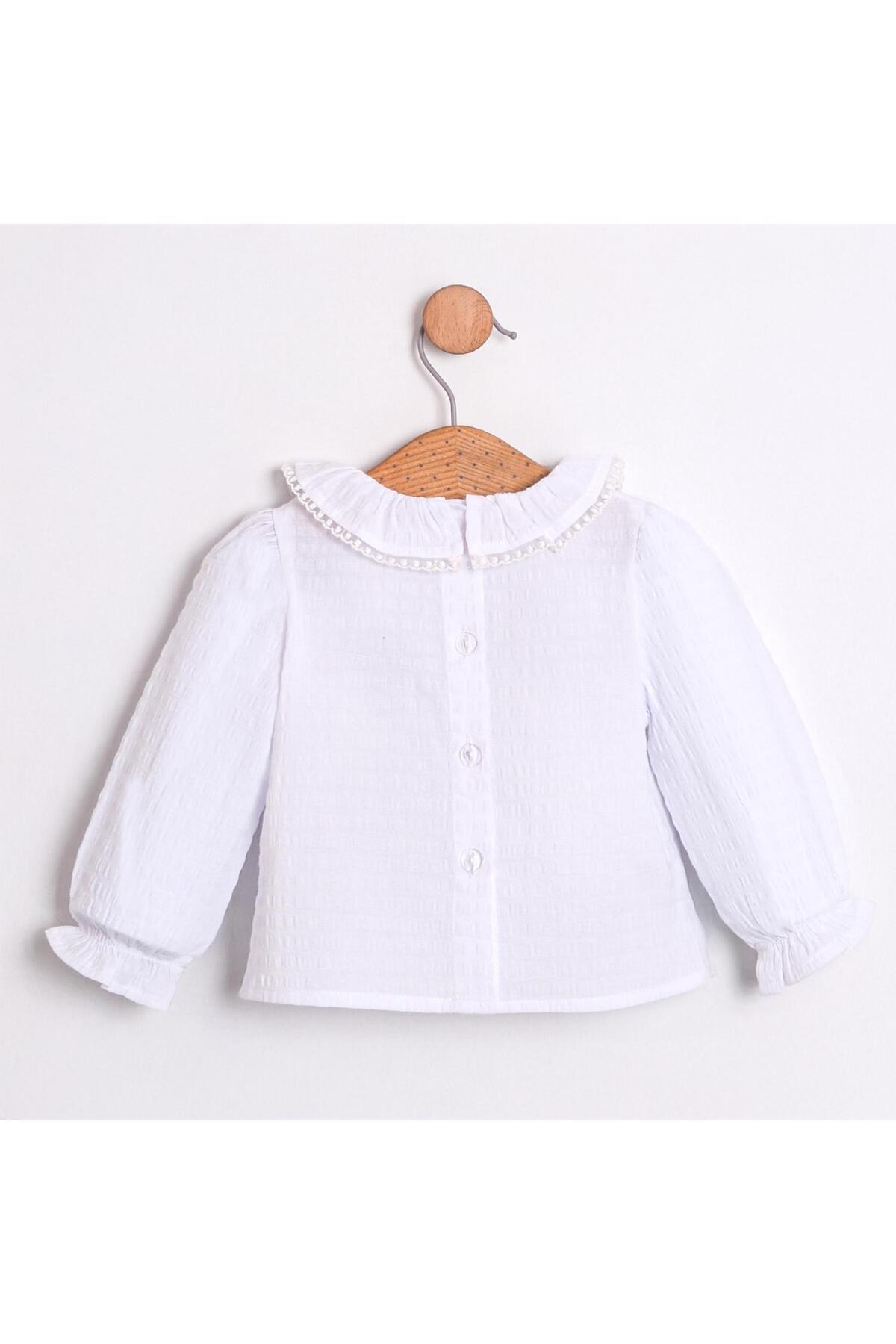 ministok Rabit Nakışlı Kız Bebek Gömlekli Jile Takım fotoğrafı 7 (önizleme)