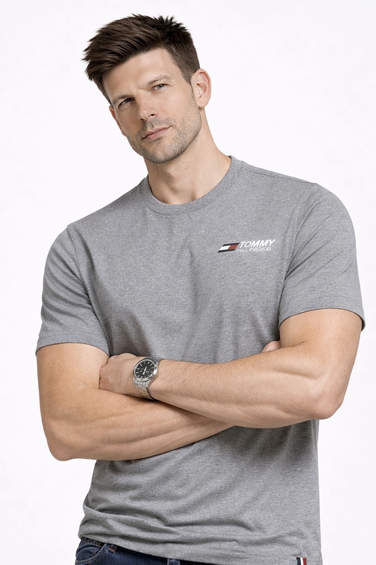 تامی هیلفیگر لوگوی کوچک ضروری - Camiseta basica