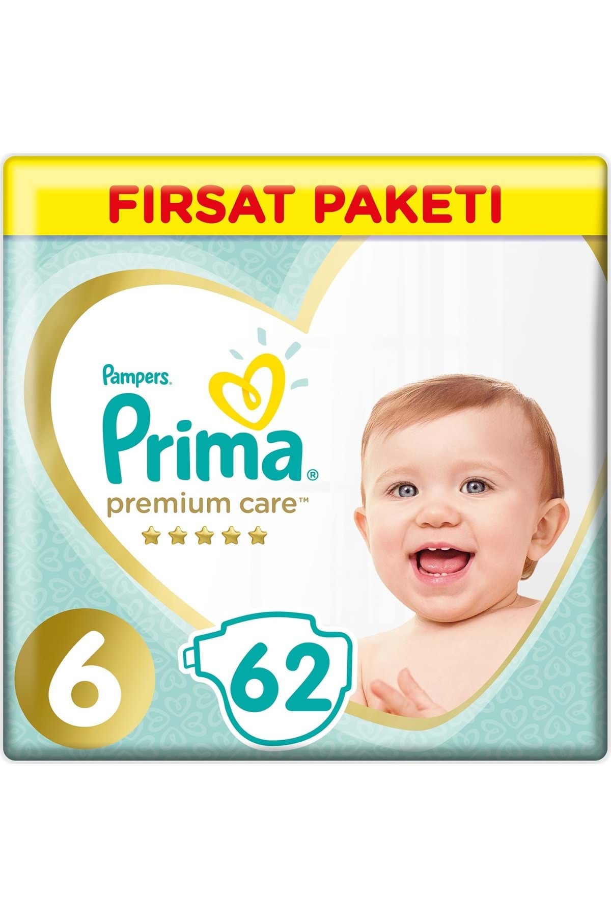 Prima Premium Care Bebek Bezi Beden:6 (13+) Extra Large 62 Adet Fırsat Pk