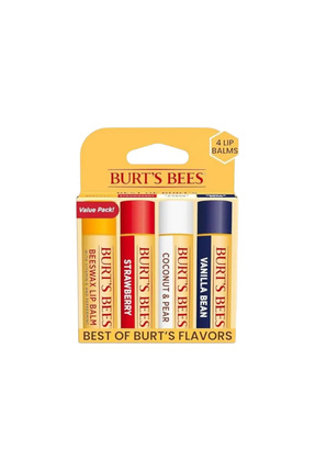 Burt's Bees Best Of (Balmumlu-Çilekli-Armut ve Hindistan Cevizli-Vanilyalı) 4...