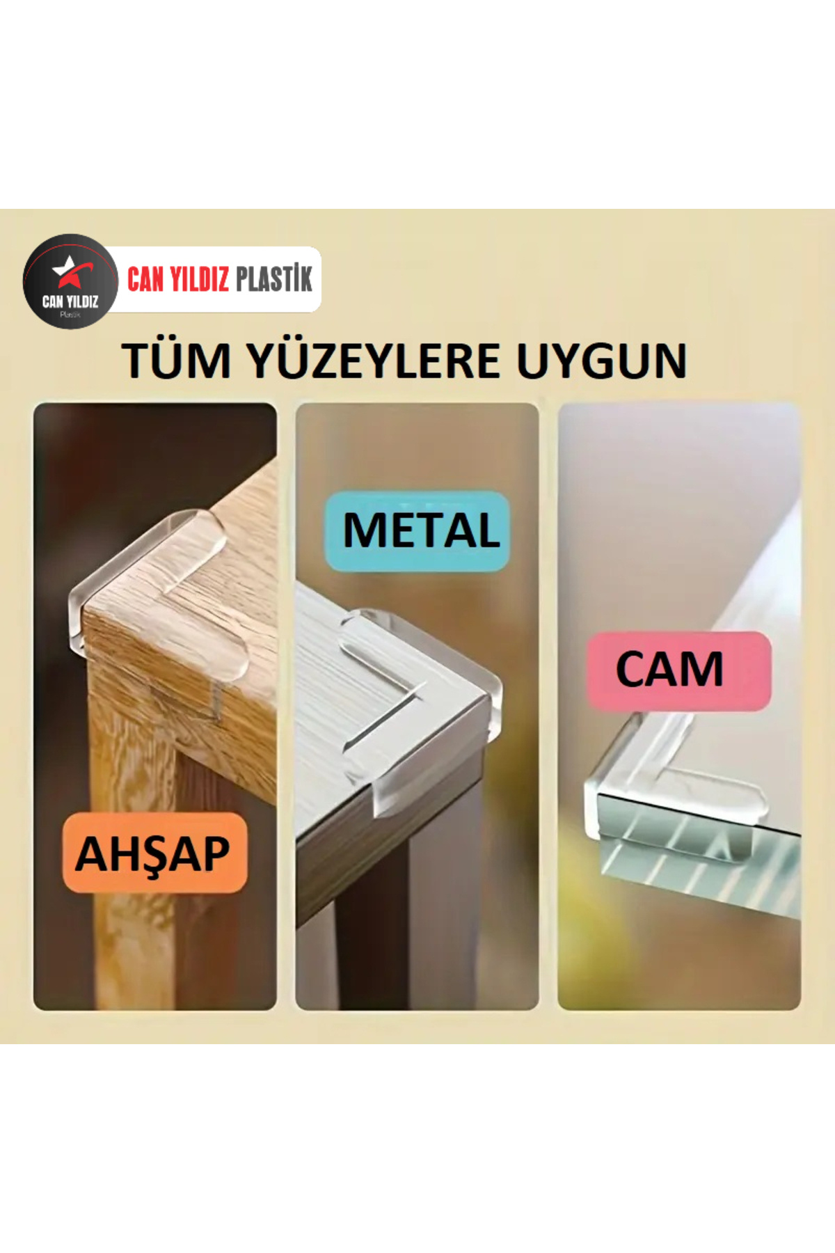 CAN YILDIZ PLASTİK Bebek Çocuk Masa Kenar Köşe Koruyucu fotoğrafı 4 (önizleme)