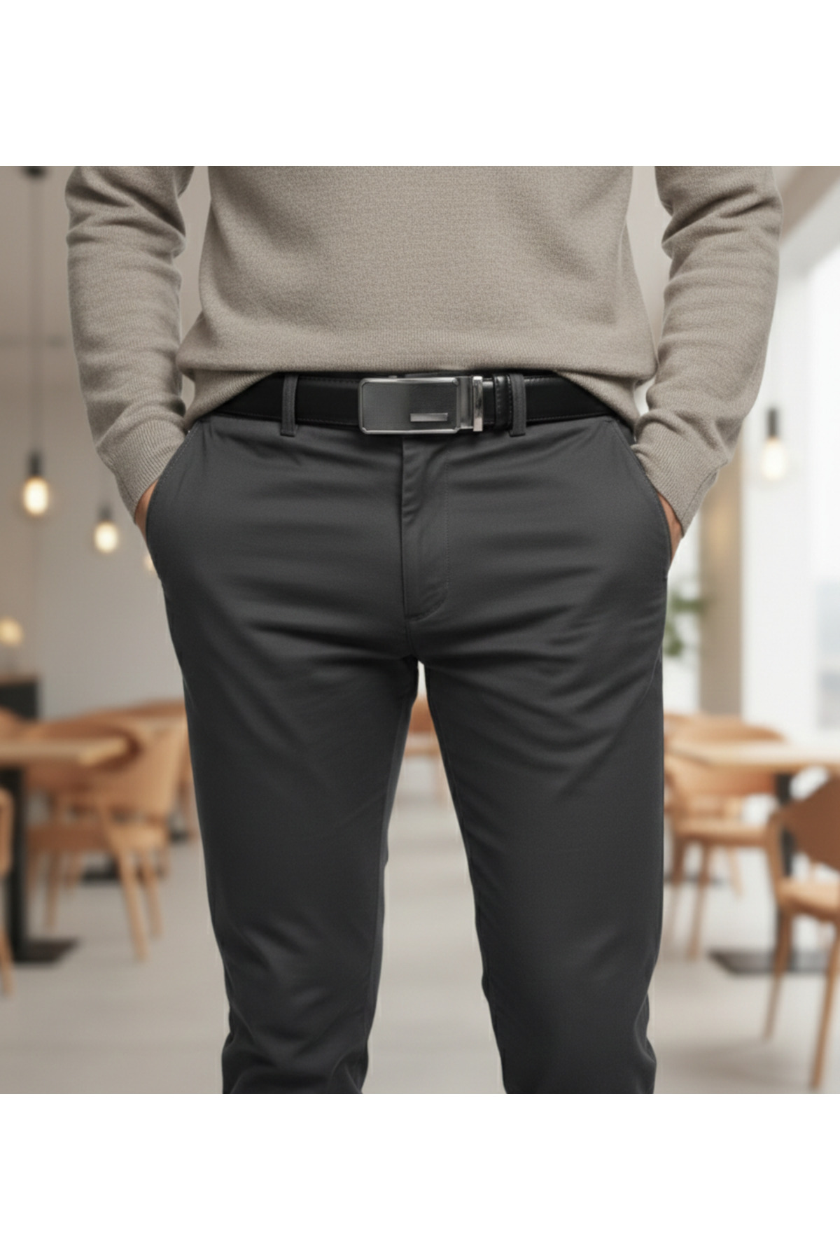 KASVA DERİ  3.5 Cm Otomatik Kemer - Görsel 2