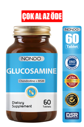 Nondo Glukozamin 60 Tablet (glukosamine Chondrotitin Msm Methly Sulphonly Met...