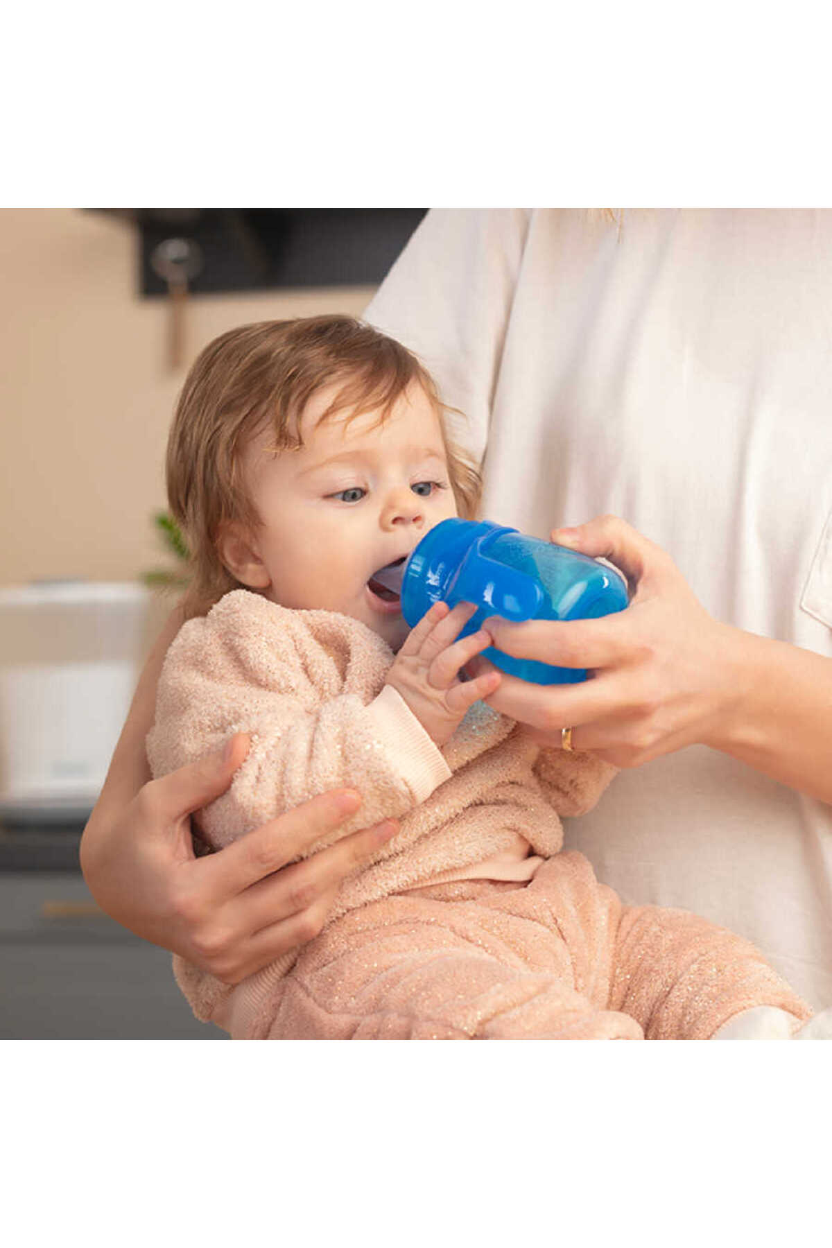 Mamajoo Damlatmaz Eğitici Kulplu Bardak, 160 Ml, Mavi, 6 Ay , 1 Adet fotoğrafı 7 (önizleme)