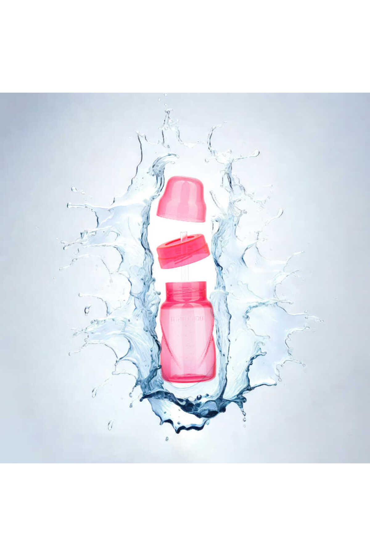 Mamajoo Antikolik Akıtmaz Pipetli Bardak 270 ml Pembe, 12 Ay+ fotoğrafı 7 (önizleme)