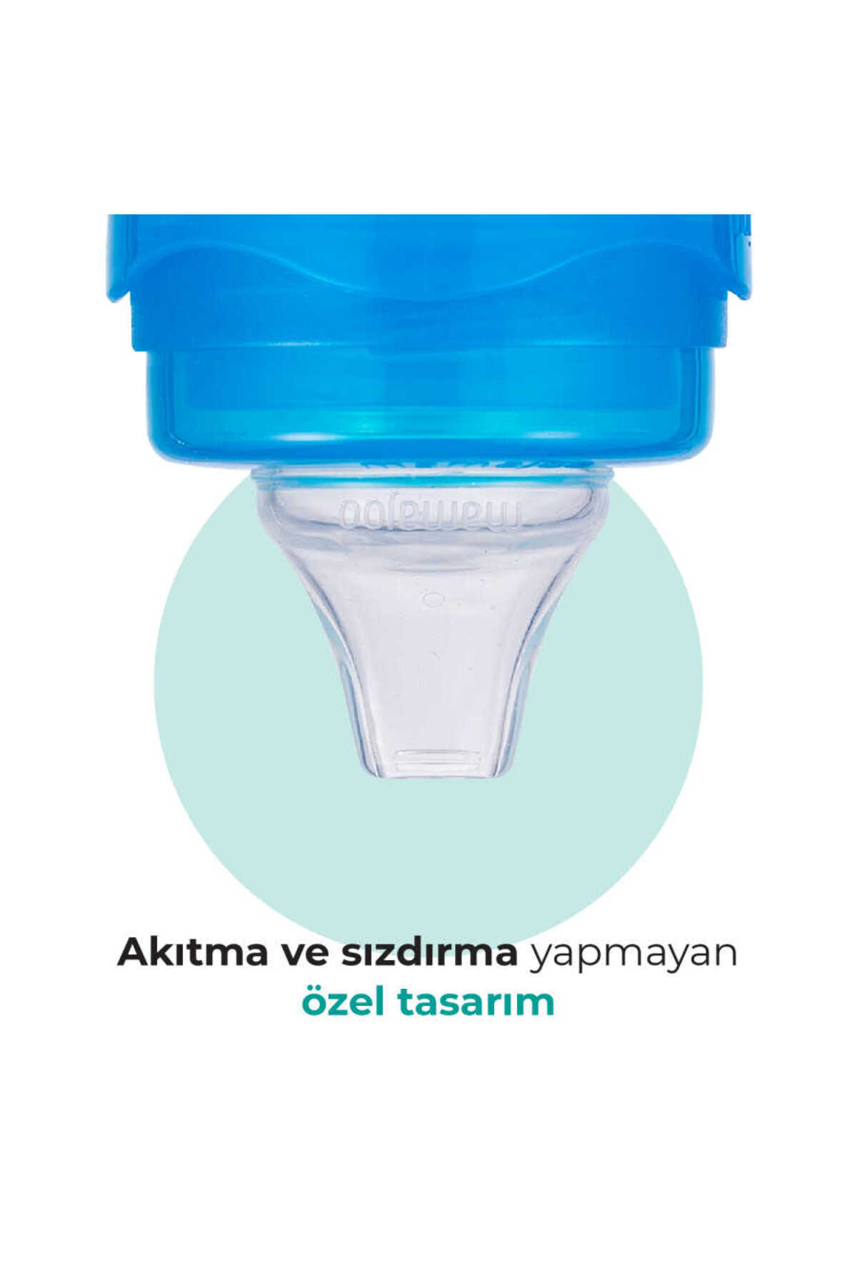 Mamajoo Damlatmaz Eğitici Kulplu Bardak, 160 Ml, Mavi, 6 Ay , 1 Adet fotoğrafı 4 (önizleme)