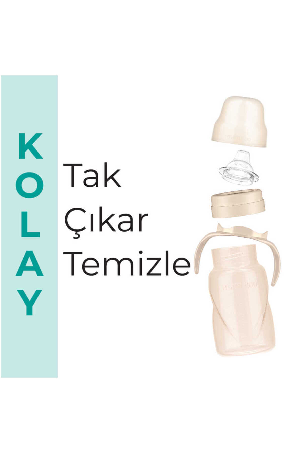 Mamajoo Antikolik Akıtmaz Alıştırma Bardağı 270 ml Pearl, 9 Ay+ fotoğrafı 6 (önizleme)