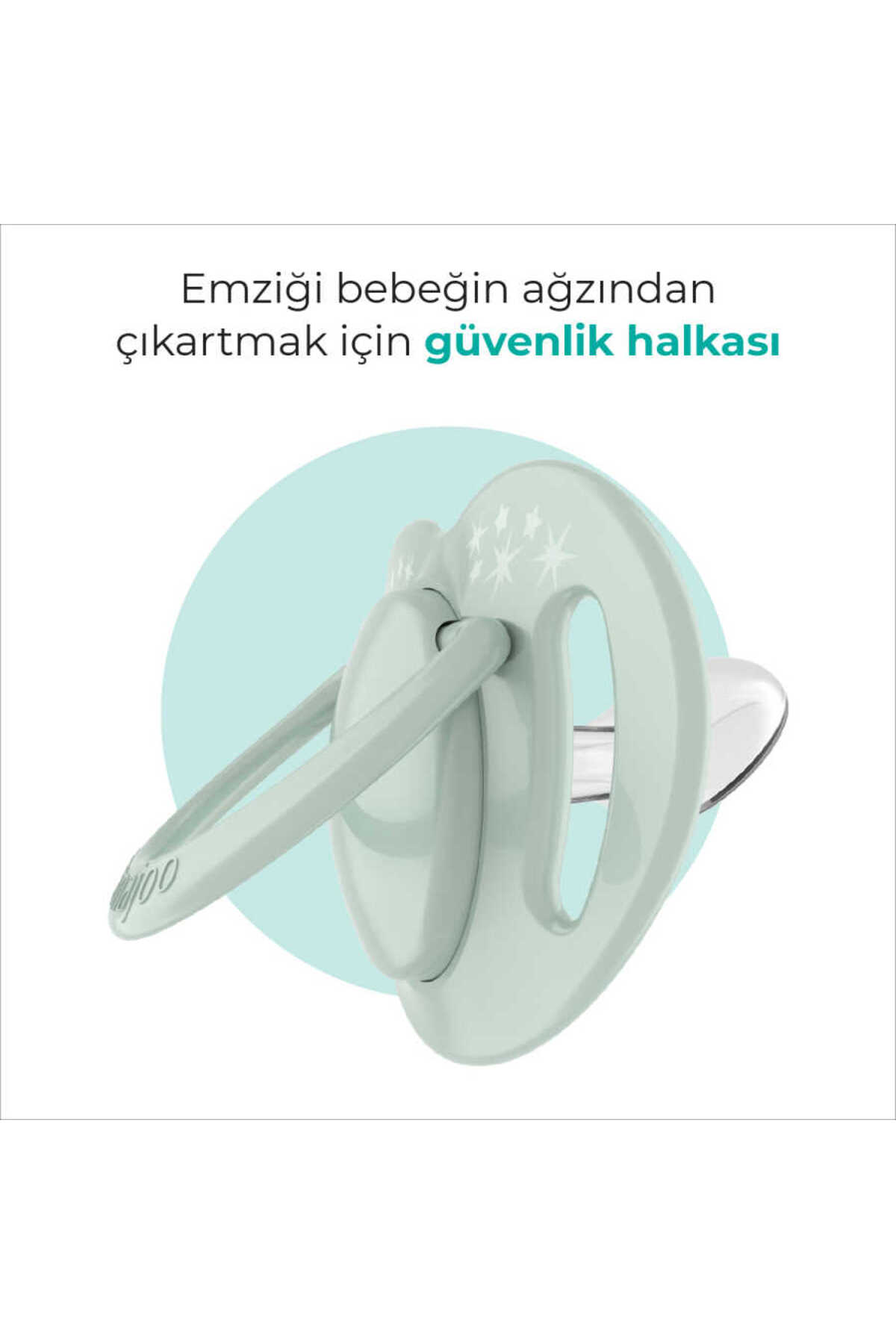 Mamajoo Ortodontik Emzik Seti 6 Ay+ Powder Green | İkili, Silikon, Damaklı | Sterilizasyon & Saklama fotoğrafı 4 (önizleme)