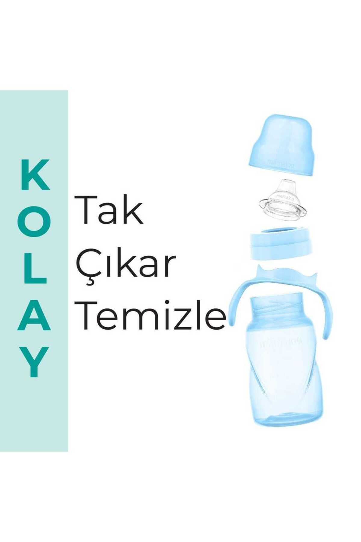 Mamajoo Antikolik Akıtmaz Alıştırma Bardağı 270 ml Powder Blue, 9 Ay+ fotoğrafı 6 (önizleme)